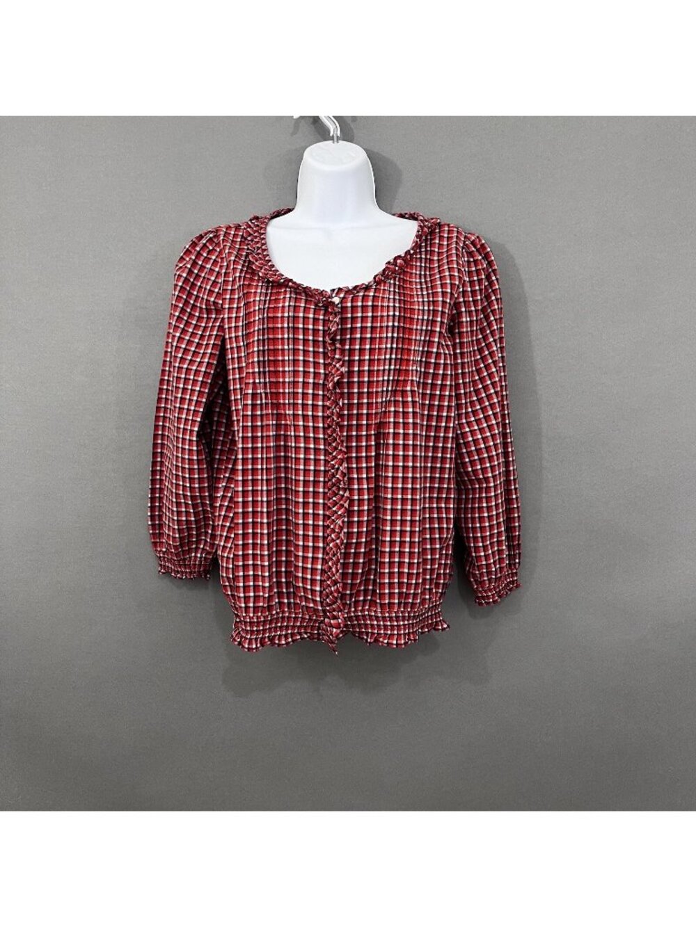 Denim & Supply Ralph Lauren Red Plaid Long Sleeve Top